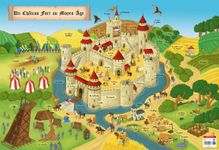 Poster pédagogique Moyen-Age - 52 x 76 cm - Bouchut