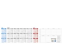 Sous-main 25 feuillets année civile dans support PVC noir antidérapant BOUCHUT "Mosaïque" 40,5 x 55 cm coloris noir Pefc 70 %