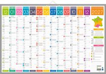 Calendrier bancaire année civile BOUCHUT "Tendance Maxi" 43 x 65 cm Pefc 70 %