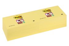 Post-it - 12 Blocs notes Super Sticky - jaune - 76 x 127 mm