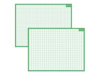Bouchut - Ardoise médium - Séyès/Quadrillage - 32 x 42 cm - double face - vert