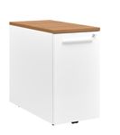 Caisson mobile à sortie totale YES ! - Profondeur 80 cm - Merisier