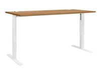 Bureau électrique réglable YES ! - 120 cm - Merisier