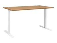 Bureau YES ! - 120 cm - Pieds fixes - Merisier