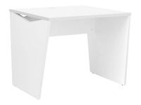 Bureau YES ! - 140 cm - Pieds panneaux - Blanc