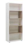 Bibliothèque ARPE - L80 x H190 x P35 - Chêne et blanc