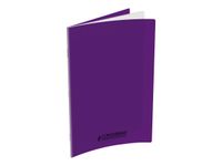 Conquérant Classique - Cahier polypro 24 x 32 cm - 48 pages - grands carreaux (Seyes) - violet