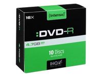Intenso - 10 DVD-R avec boîtiers slim - 4.7 Go