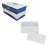 La Couronne - 200 Enveloppes DL 110 x 220 mm - 100 gr - sans fenêtre - blanc - bande auto-adhésive