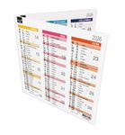 Quo Vadis Arc en Ciel - Calendrier origami 3 mois par face - 13 x 26 cm