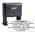 Tampon personnalisé avec 8 lignes de texte - zone d'impression 70 x 30 mm - Trodat Printy 4931