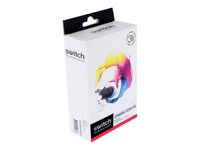 SWITCH - Paquete de 5 - negro, amarillo, cián, magenta, Photo Negro - compatible - cartucho de tinta (alternativa para: Canon CLI-571XL, Canon PGI-570XL) - para Canon PIXMA TS5053, TS5055, TS6020, TS6040, TS6051, TS6052, TS8020, TS8040, TS9040, TS9050