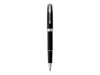 Parker Sonnet - Roller noir mat laqué - pointe fine
