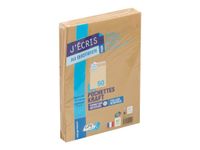 GPV - 50 Pochettes Enveloppes B5 250 x 176 mm - 85 gr - sans fenêtre - kraft - bande adhésive
