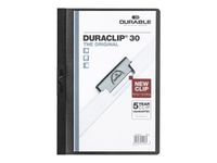 Durable Duraclip 30 - 5 Chemises à clip - A4 - noir