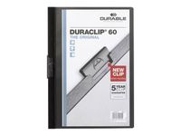 Durable Duraclip 60 - 5 Chemises à clip - A4 - noir