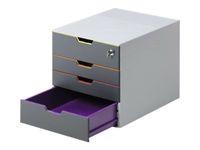 Durable Varicolor Safe - Module de classement 4 tiroirs - multicolore