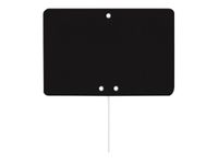 Bequet - 10 Étiquettes ardoise noires avec pique inox - 15 x 10 cm