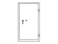 Reskal BM1260 - Armoire forte 211L - à clé - acier blanc