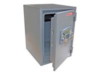Reskal FS-E20 - Coffre-fort ignifuge 20L - à code et à clé - acier gris