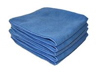 De Witte Tricot Soft - 5 chiffons microfibres 40 x 40 cm - bleu