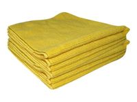 De Witte Tricot Soft - 5 chiffons microfibres 40 x 40 cm - jaune