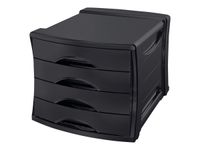 Esselte Vivida - Module de classement 4 tiroirs - noir