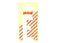 Pickup - Étiquette autocollante - 90 mm - Lettre E - blanc mat