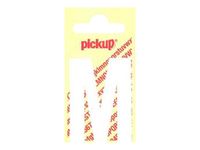 Pickup - Étiquette autocollante - 90 mm - Lettre M - blanc mat