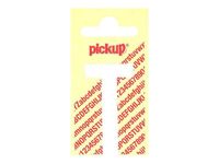 Pickup - Étiquette autocollante - 90 mm - Lettre T - blanc mat