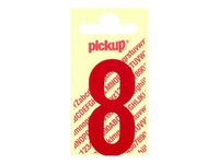 Pickup - Étiquette autocollante - 90 mm - Chiffre 8 - rouge brillant