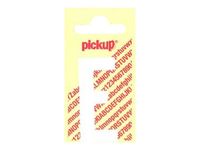 Pickup - Étiquette autocollante - 150 mm - Lettre E - blanc mat