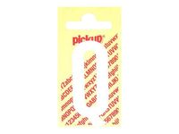 PICKUP LETTERING MONO Nobel - Etiqueta autoadhesiva - preimpreso: Q - blanco mate