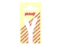 Pickup - Étiquette autocollante - 150 mm - Lettre Y - blanc mat