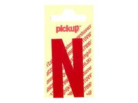 Pickup - Étiquette autocollante - 150 mm - Lettre N - rouge brillant
