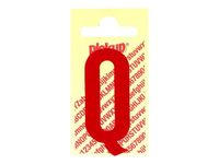 PICKUP LETTERING MONO Nobel - Etiqueta autoadhesiva - preimpreso: Q - rojo satinado