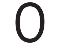 Pickup Déco Maud - Étiquette autocollante 60 mm - Lettre O - noir