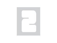 Pickup Déco Anna - Étiquette autocollante 60 mm - Chiffre 2 - blanc