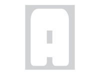 Pickup Déco Anna - Étiquette autocollante 60 mm - Lettre A - blanc