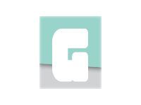 Pickup Déco Anna - Étiquette autocollante 60 mm - Lettre G - blanc