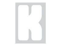 Pickup Déco Anna - Étiquette autocollante 60 mm - Lettre K - blanc