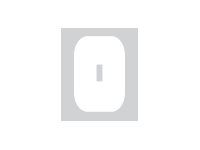 Pickup Déco Anna - Étiquette autocollante 60 mm - Lettre O - blanc