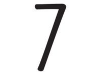 Pickup Déco Mila - Étiquette autocollante 60 mm - Chiffre 7 - noir