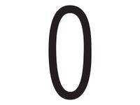 Pickup Déco Mila - Étiquette autocollante 60 mm - Lettre O - noir