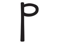 PICKUP deco Mila - Etiqueta autoadhesiva - preimpreso: P - negro