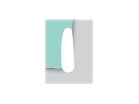 Pickup Déco Emma - Étiquette autocollante 70 mm - Lettre I - blanc