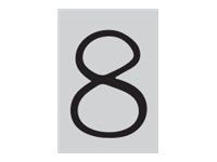 Pickup Déco Lynn - Étiquette autocollante 120 mm - Chiffre 8 - noir