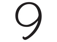 Pickup Déco Lynn - Étiquette autocollante 120 mm - Chiffre 9 - noir