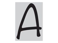 Pickup Déco Lynn - Étiquette autocollante 120 mm - Lettre A - noir