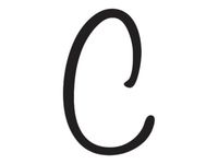 Pickup Déco Lynn - Étiquette autocollante 120 mm - Lettre C - noir